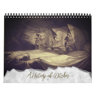 Calendario Brujas Históricas Vintage
