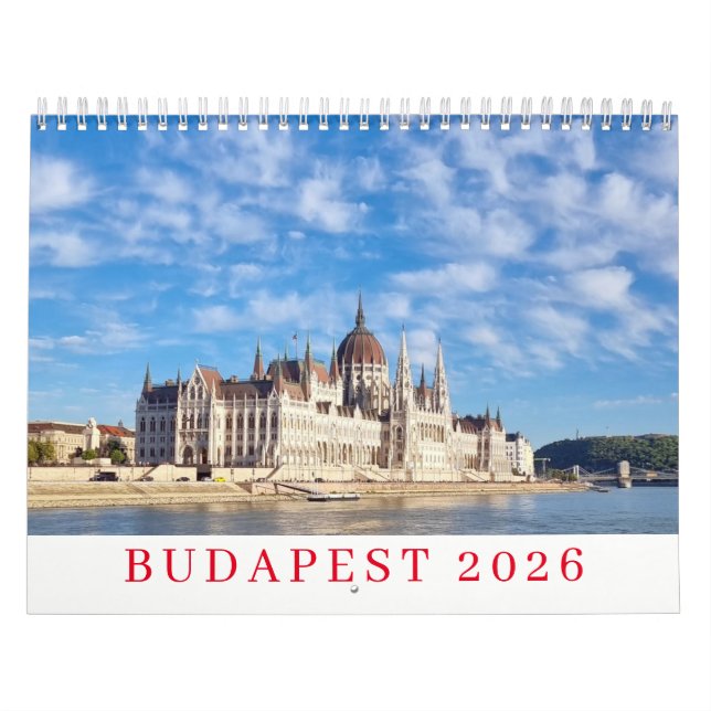 Calendario Budapest 2026 calendar (Tapa)