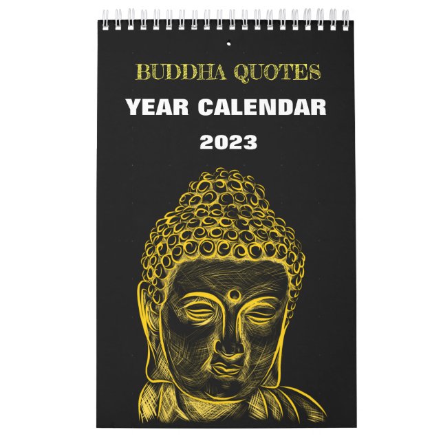 Calendario Buddha Siddharta Year Calendar 2023 Quotes (Tapa)