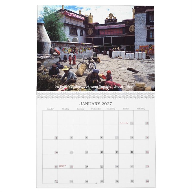 CALENDARIO BUDISTA DE ASIA 2008 (Jan 2027)