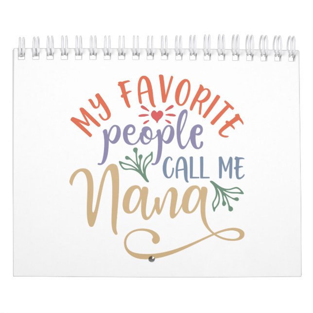 Calendario Buena Idea De Diseño Para La Abuela (Tapa)