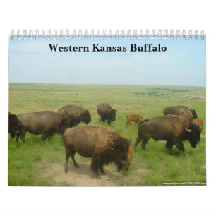 Calendario Búfalo occidental de Kansas