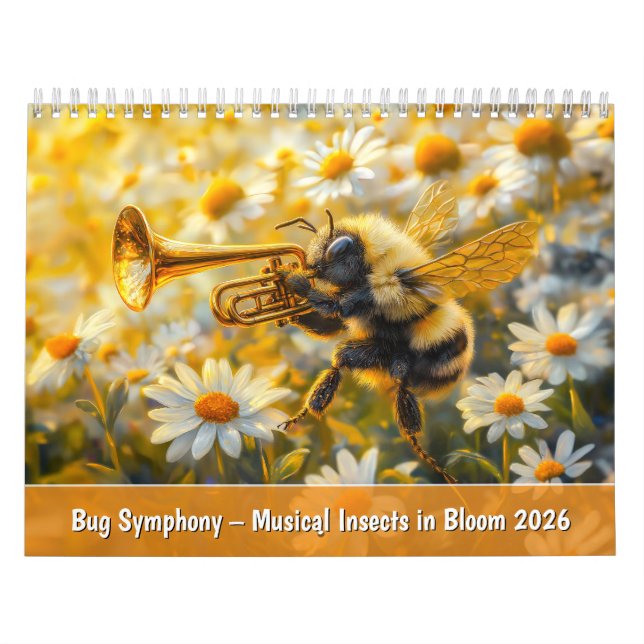 Calendario Bug Symphony – Musical Insects in Bloom 2026 (Tapa)