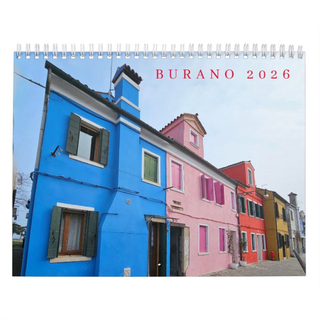 Calendario Burano 2026 calendar (Tapa)