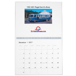 Calendario Buses de Kirklands Vintage