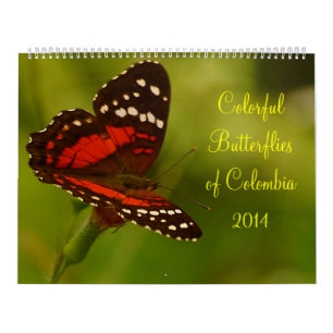 Calendario Butteflies tropicales de Colombia