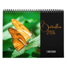 Calendario Butterflies  12 Month Wall Calendar 2026
