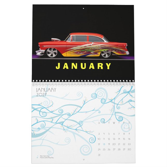 Calendario C A L E N D un Bel Air 2012 de R (Jan 2027)