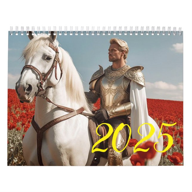 Calendario Caballero y caballo. 2025 (Tapa)