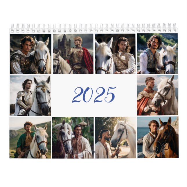 Calendario Caballero y caballo. 2025 (Reverso)