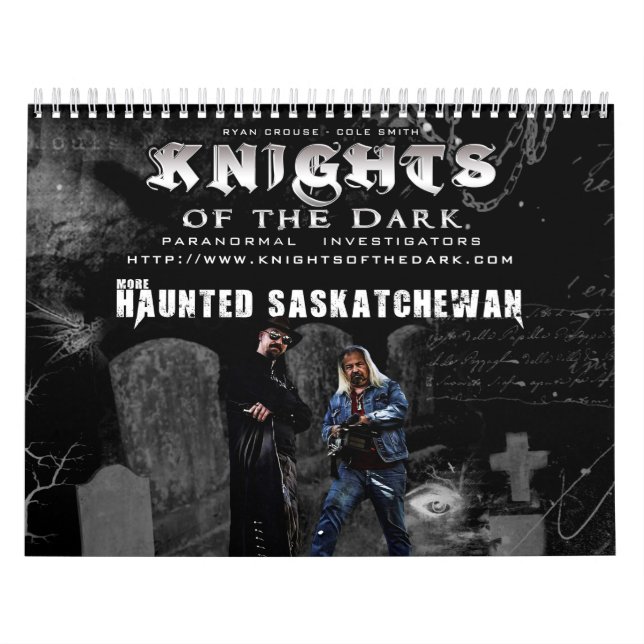 Calendario CABALLEROS del Saskatchewan frecuentado OSCURIDAD (Tapa)