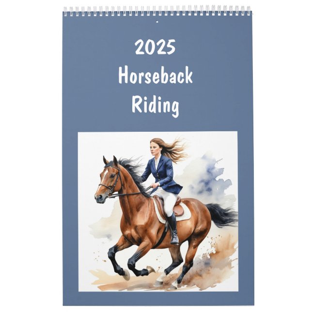 Calendario Caballo de 2025 en todas las estaciones (Tapa)