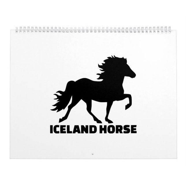 Calendario Caballo de Islandia (Tapa)