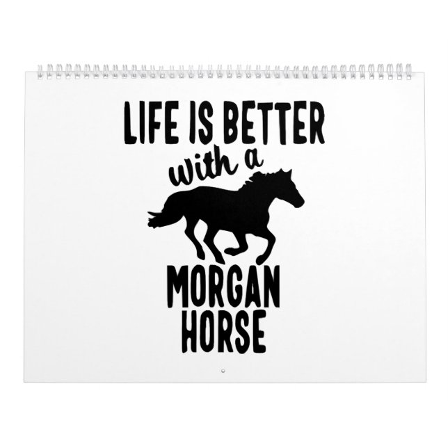 Calendario caballo moreno (Tapa)