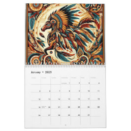 Calendario Caballo nativo americano
