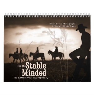 Calendario Caballo Occidental de mentalidad estable durante 1