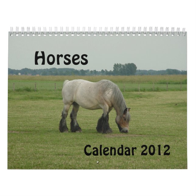 Calendario - caballos (Tapa)