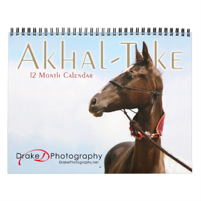 Calendario Caballos Akhal-Teke (Tapa)