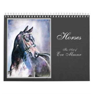 Calendario Caballos, el arte de Eva Mazur
