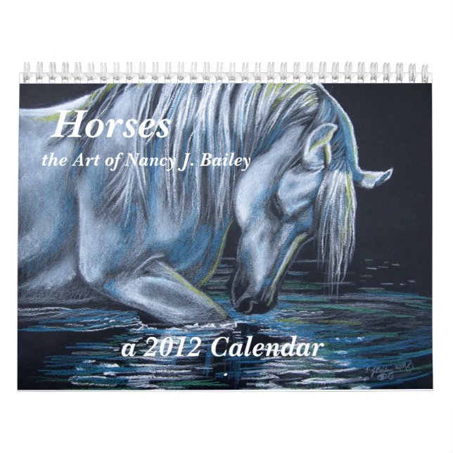 Calendario Caballos - el arte de Nancy J. Bailey (Tapa)