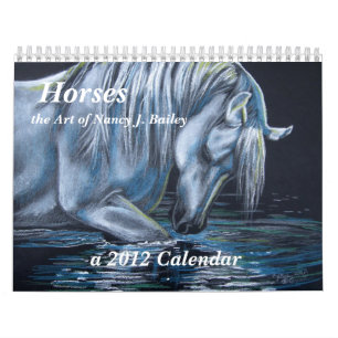 Calendario Caballos - el arte de Nancy J. Bailey