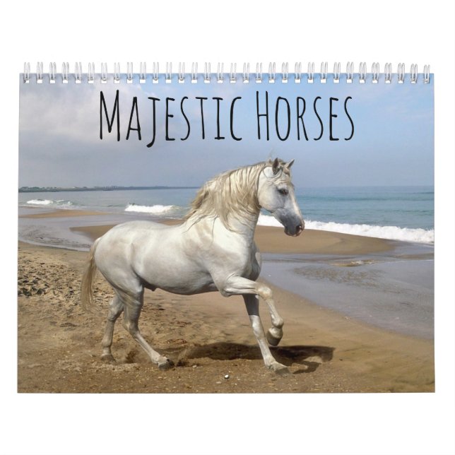 Calendario Caballos majestuosos (Tapa)
