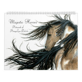 Calendario Caballos majestuosos Inspiradores por BiHrLe Calen