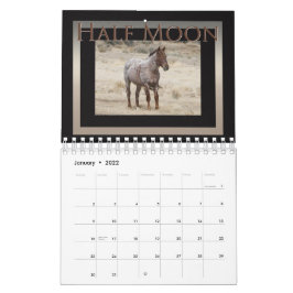 Calendario Caballos salvajes de la cuenca del lavado de arena