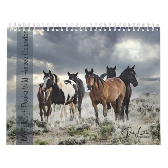 Calendario Caballos salvajes McCullough Peaks (Tapa)