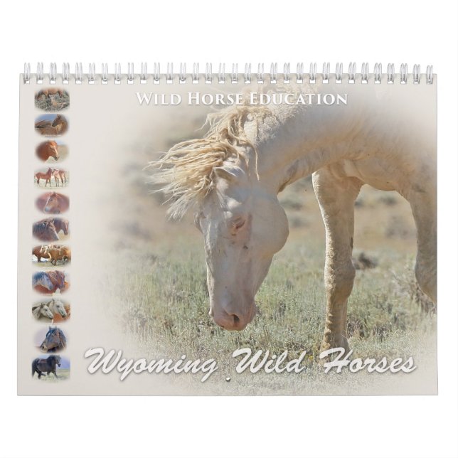 Calendario Caballos salvajes Wyoming (Tapa)
