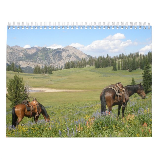 Calendario Caballos y vaqueros (Tapa)