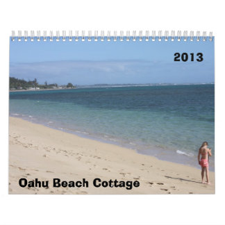 Calendario Cabaña 2013 de la playa de Oahu