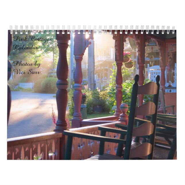 Calendario Cabañas rosas del viñedo de Martha (Tapa)