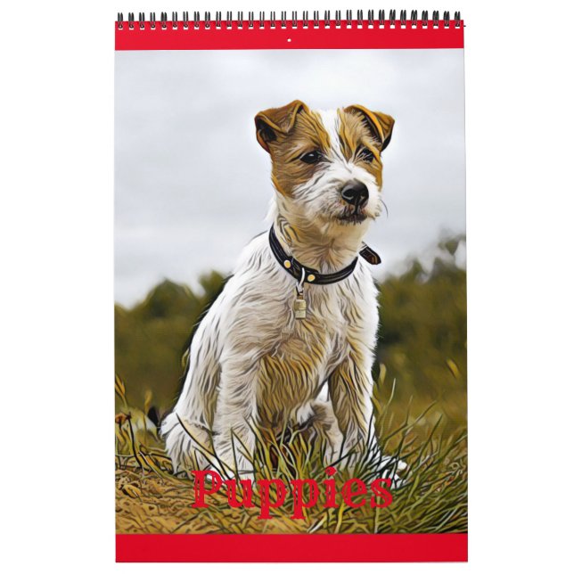 Calendario cachorro de cachorros de perro (Tapa)