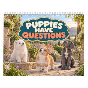 Calendario Cachorros Divertidos Tienen Preguntas