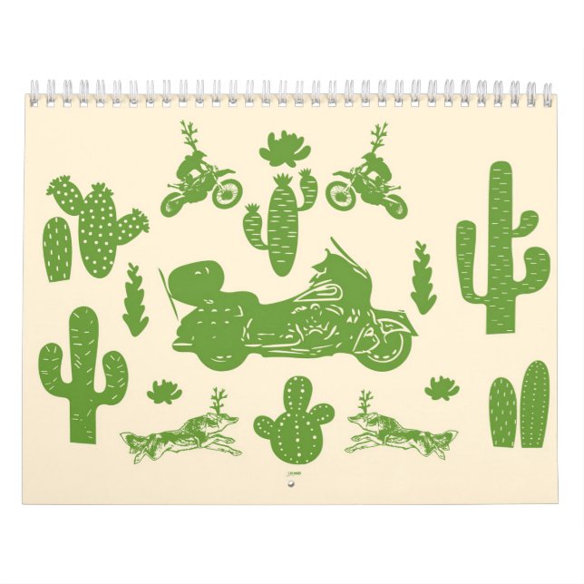 Calendario Cactus Bikes Y Wolfs (Tapa)