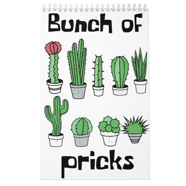 Calendario Cactus Bunch Of Pricks (Tapa)