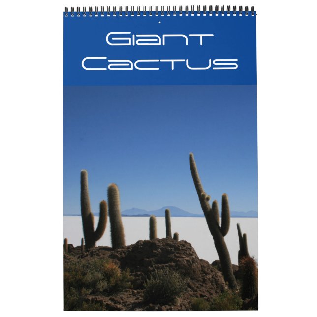 Calendario cactus gigante bolivia (Tapa)