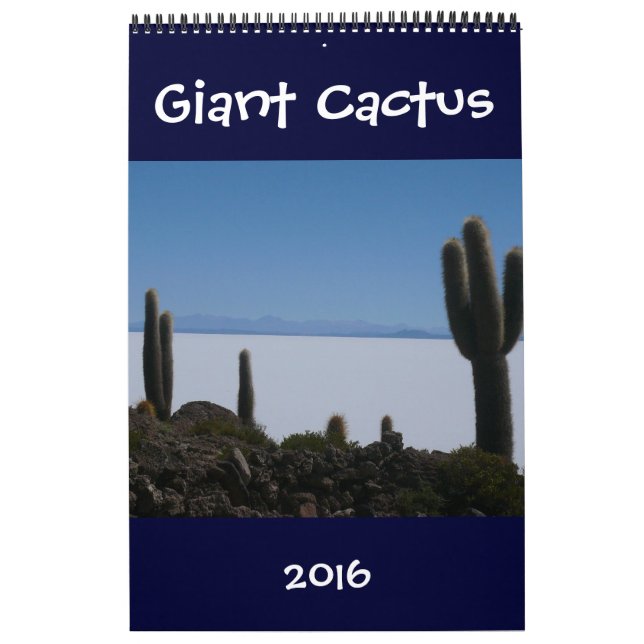 Calendario cactus gigantes 2016 (Tapa)