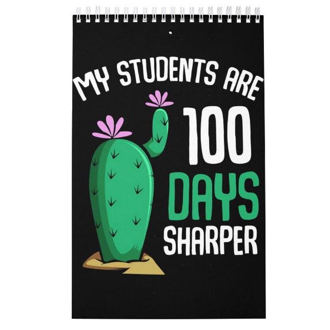 Calendario Cactus Mis Estudiantes Son 100 Días (Tapa)