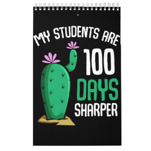 Calendario Cactus Mis Estudiantes Son 100 Días