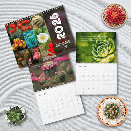 Calendario Cactus Monthly Desert Plant Inspiration