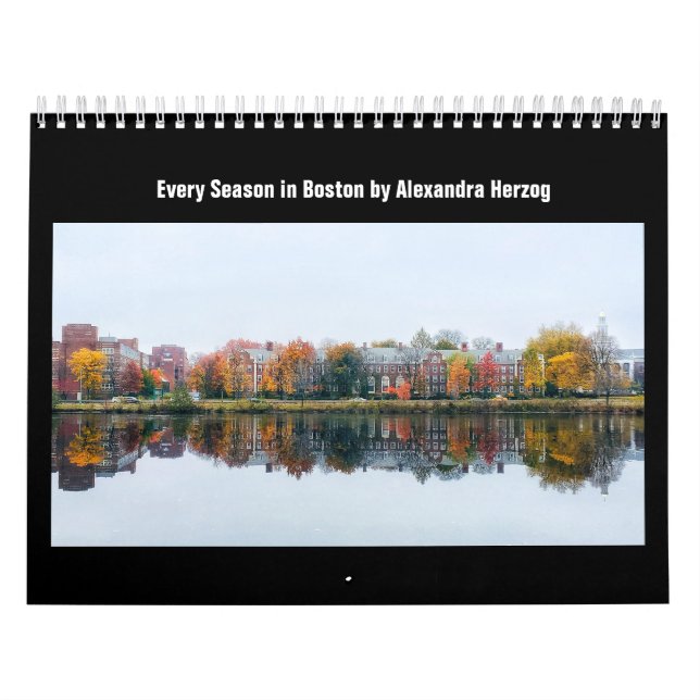 Calendario Cada estación en Boston (Tapa)