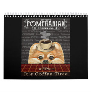 Calendario Café de perro de Pomerania