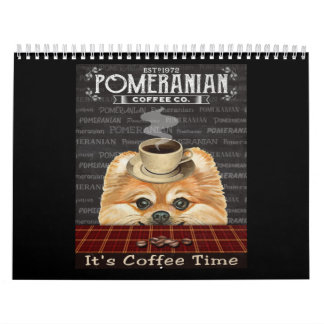 Calendario Café de perro de Pomerania