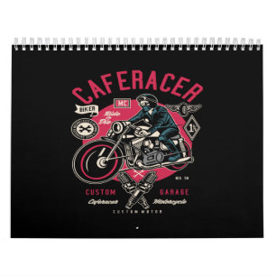 Calendario café racer personalizado garaje