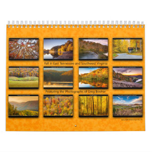 Calendario Caída en Tennessee del este y el sudoeste Virginia