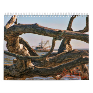 Calendario Calander de la playa del Driftwood