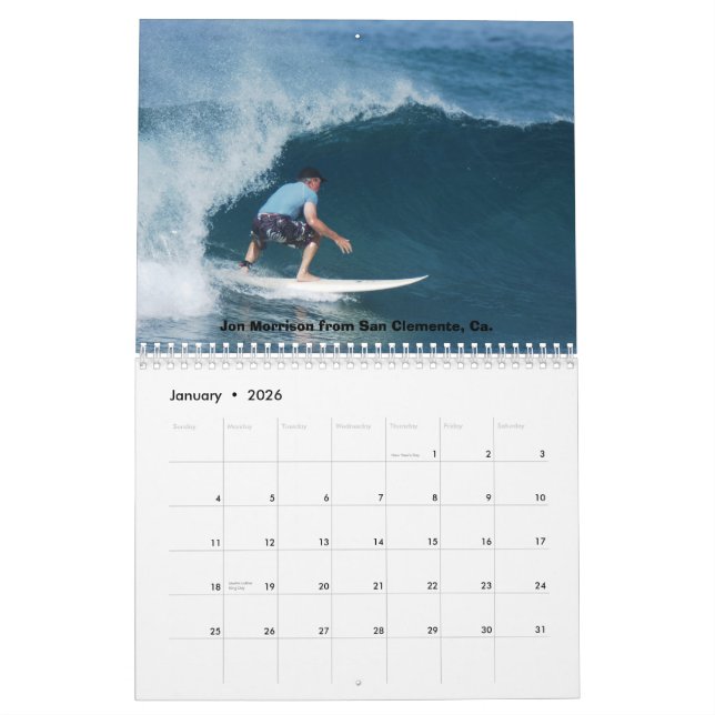 Calendario Calander, vieja resaca Costa Rica de los (Jan 2026)