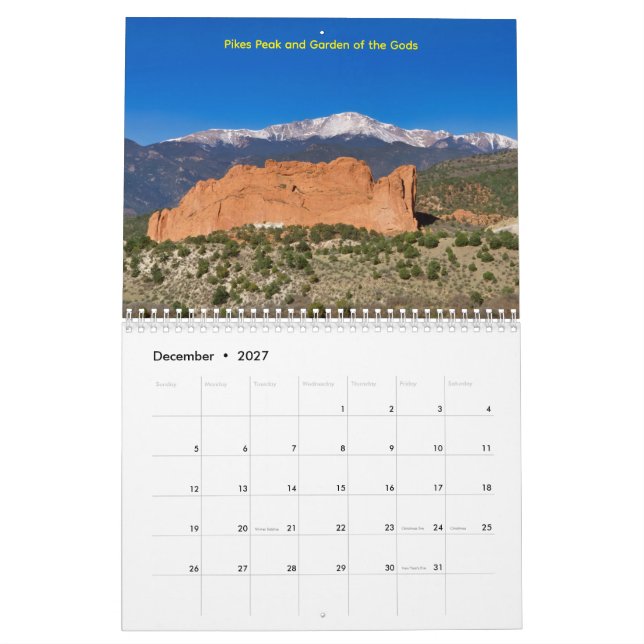 Calendario Calendar (Dec 2027)